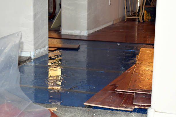 Professional Water Damage Restoration technician working in Cashion, OK